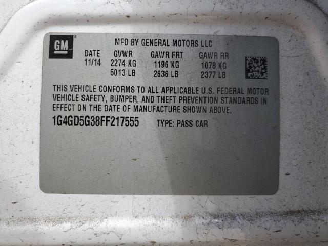 2015 BUICK LACROSSE P 1G4GD5G38FF217555