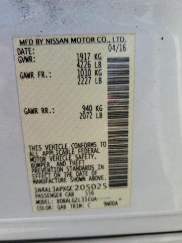 2016 NISSAN ALTIMA 2.5 - 1N4AL3APXGC205025