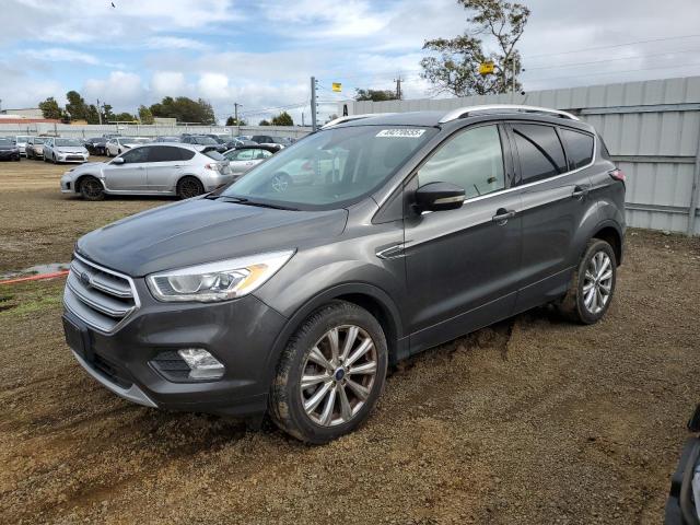 Vin: 1fmcu0jd6hud12715, lot: 49270655, ford escape titanium 20171