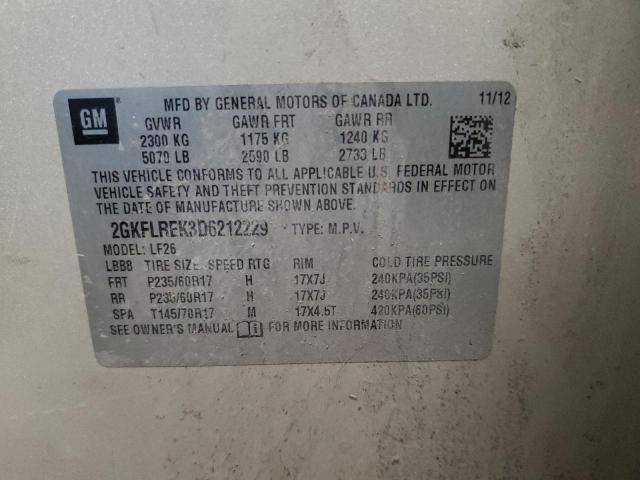 2013 GMC TERRAIN SL - 2GKFLREK3D6212229