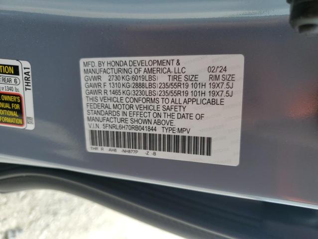 2024 HONDA ODYSSEY SP 5FNRL6H70RB041844