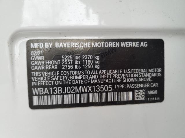 2021 BMW 530 XI - WBA13BJ02MWX13505