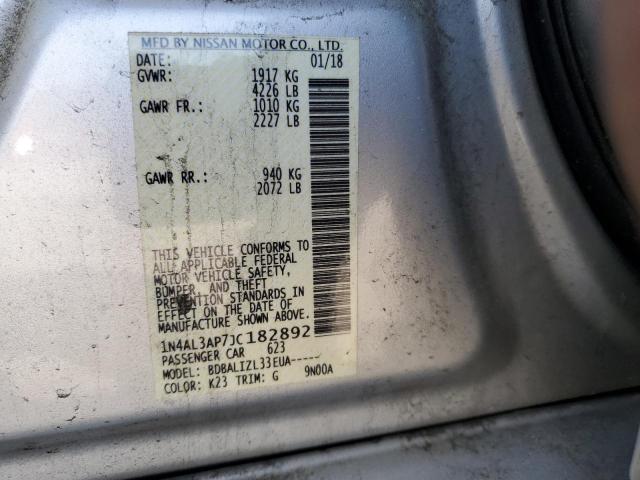 2018 NISSAN ALTIMA 2.5 - 1N4AL3AP7JC182892