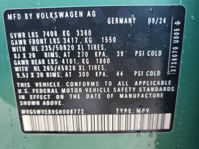 2025 VOLKSWAGEN ID BUZZ FI WVG5WVEB9SH008772
