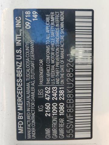 2019 MERCEDES-BENZ C 300 4MAT - 55SWF8EB8KU285261