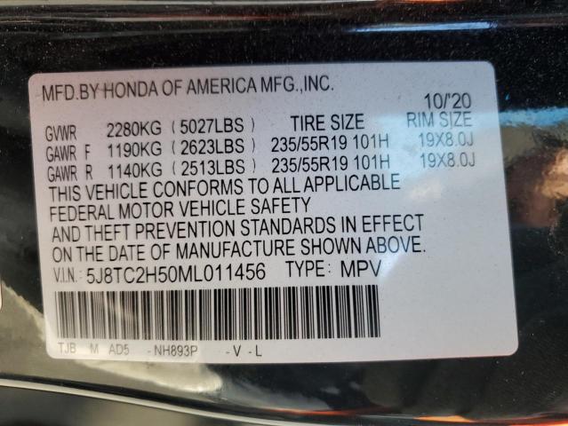 2021 ACURA RDX TECHNO 5J8TC2H50ML011456