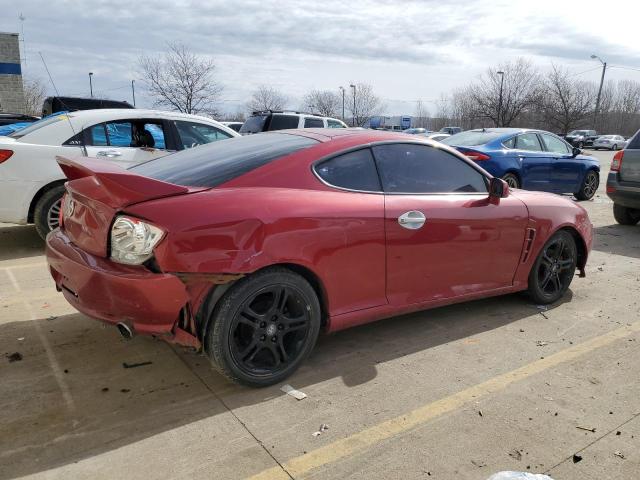 HYUNDAI TIBURON GT 2006 burgundy  gas KMHHN65F86U190230 photo #4