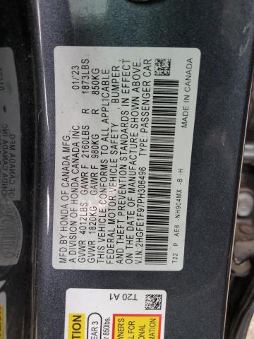 2HGFE1F97PH306496 2023 HONDA CIVIC