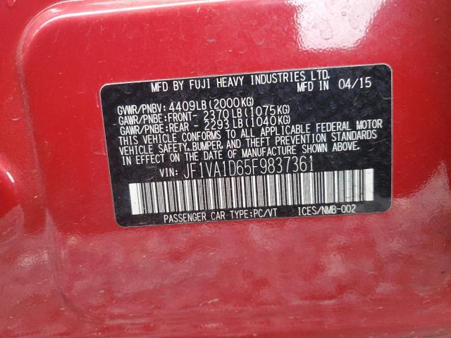 2015 SUBARU WRX PREMIU - JF1VA1D65F9837361