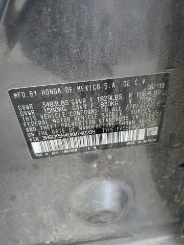 2019 HONDA FIT LX 3HGGK5H40KM740288