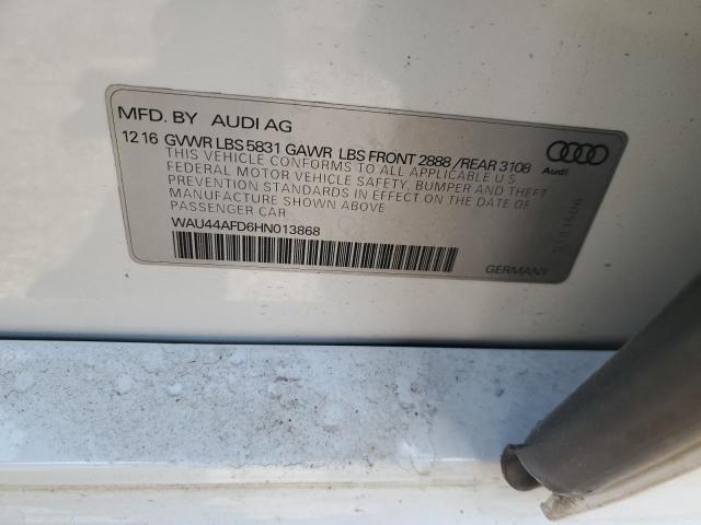 2017 AUDI A8 L QUATT WAU44AFD6HN013868