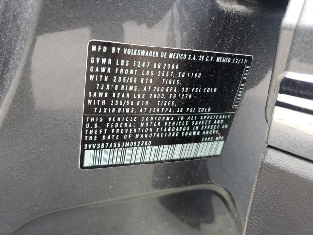 2018 VOLKSWAGEN TIGUAN SE - 3VV3B7AX5JM092380