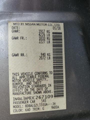 2018 NISSAN ALTIMA 2.5 - 1N4AL3AP8JC267109