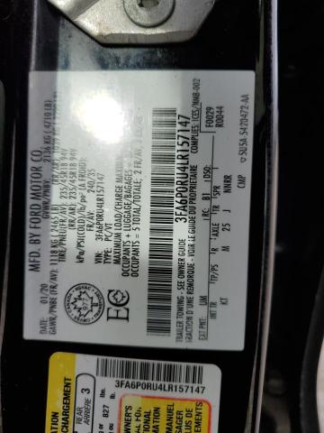 2020 FORD FUSION TIT - 3FA6P0RU4LR157147