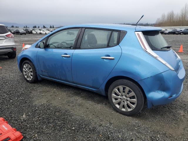 NISSAN LEAF S 2014 blue hatchbac electric 1N4AZ0CPXEC333675 photo #3