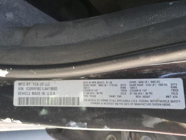 2020 RAM 1500 BIG H - 1C6RRFBG1LN419693