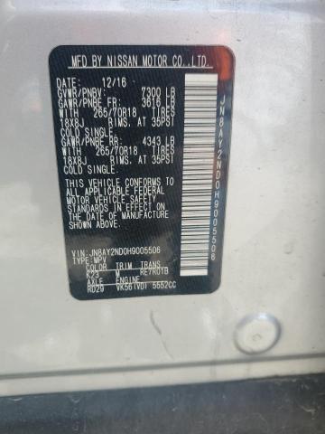 2017 NISSAN ARMADA SV JN8AY2ND0H9005506