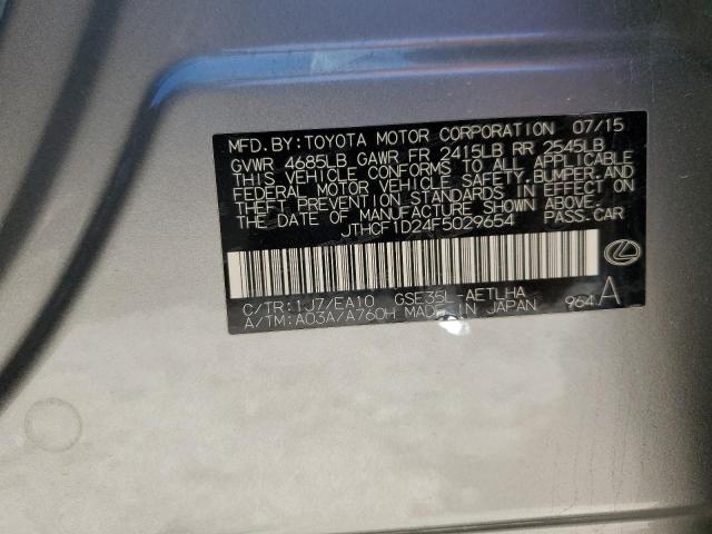 2015 LEXUS IS 250 JTHCF1D24F5029654