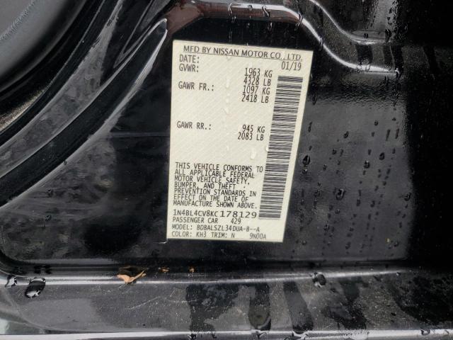 2019 NISSAN ALTIMA SR - 1N4BL4CV8KC178129