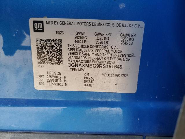 2024 CHEVROLET EQUINOX RS - 3GNAXMEG9RS161649