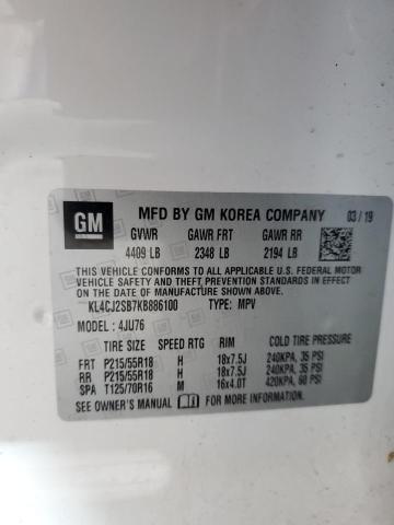 2019 BUICK ENCORE SPO - KL4CJ2SB7KB886100