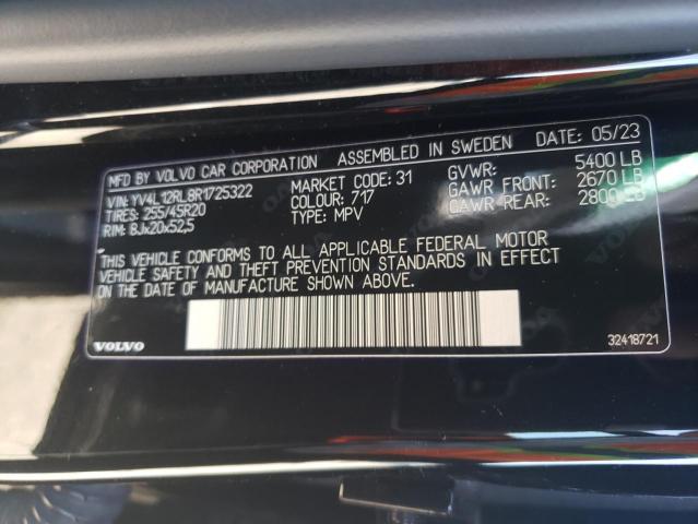 2024 VOLVO XC60 PLUS YV4L12RL8R1725322