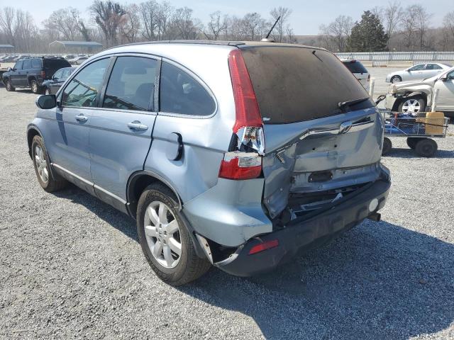 HONDA CR-V EXL 2008 blue  gas 5J6RE487X8L006300 photo #3