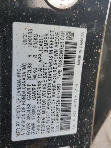 2022 HONDA CIVIC SPOR - 2HGFE2F52NH534051