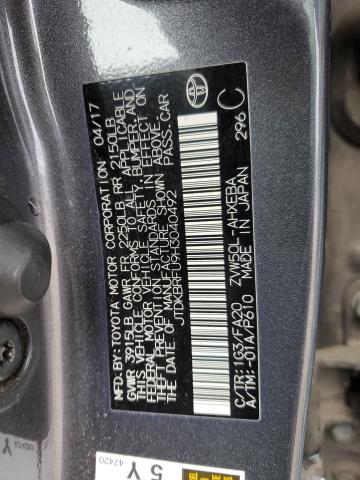 2017 TOYOTA PRIUS - JTDKBRFU9H3040492
