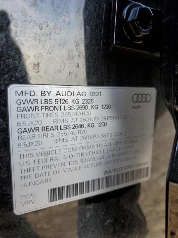 2021 AUDI Q3 PREMIUM - WA1EECF37M1109365