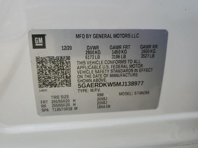 2021 BUICK ENCLAVE AV - 5GAERDKW5MJ138977