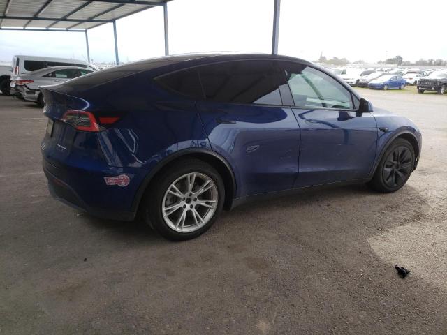 TESLA MODEL Y 2021 blue  electric 5YJYGDEE0MF096777 photo #4