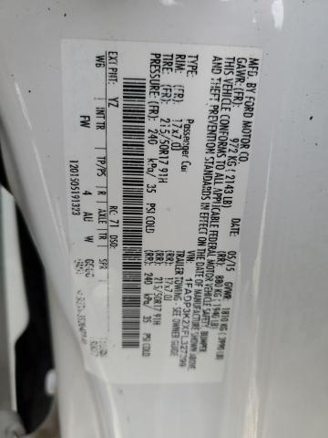 2015 FORD FOCUS SE - 1FADP3K2XFL327399