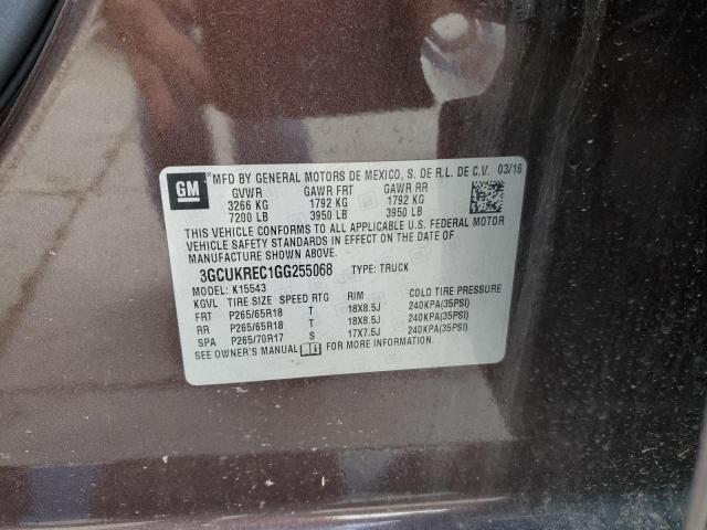 2016 CHEVROLET SILVERADO - 3GCUKREC1GG255068