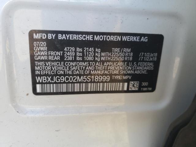 2021 BMW X1 XDRIVE2 - WBXJG9C02M5S18999