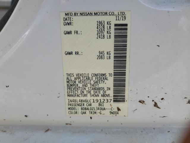 2020 NISSAN ALTIMA S - 1N4BL4BV6LC191237