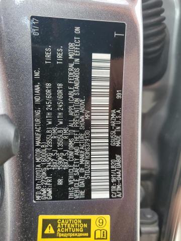 2017 TOYOTA HIGHLANDER - 5TDJZRFH3HS379130