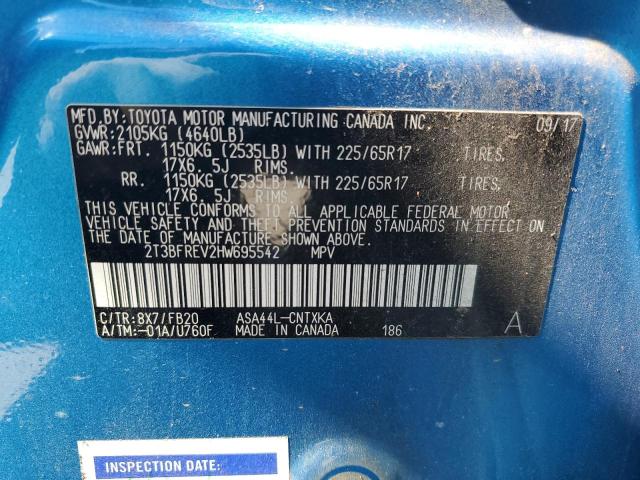 2017 TOYOTA RAV4 LE - 2T3BFREV2HW695542