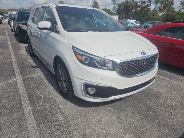 KIA SEDONA SXL 2016 white sports v gas KNDME5C14G6185620 photo #1