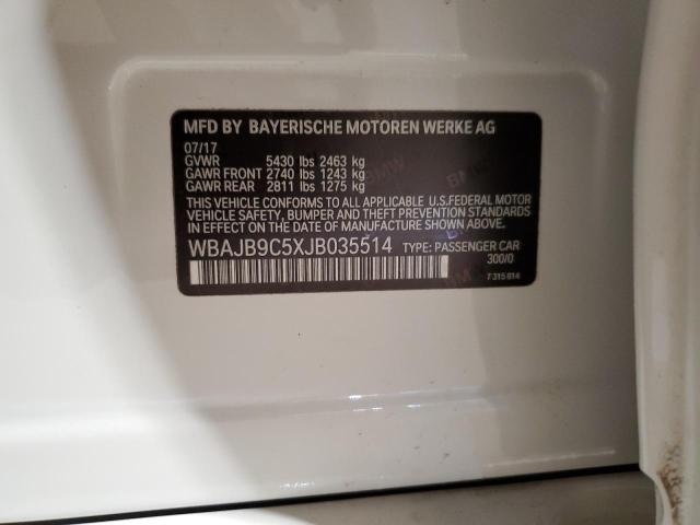 2018 BMW M550XI WBAJB9C5XJB035514