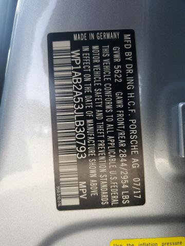 2018 PORSCHE MACAN S - WP1AB2A53JLB30793