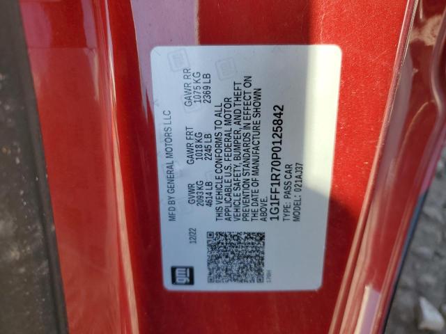 2023 CHEVROLET CAMARO LT1 1G1FF1R70P0125842