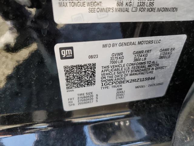 2024 CHEVROLET SILVERADO - 1GCPDBEK2RZ115944