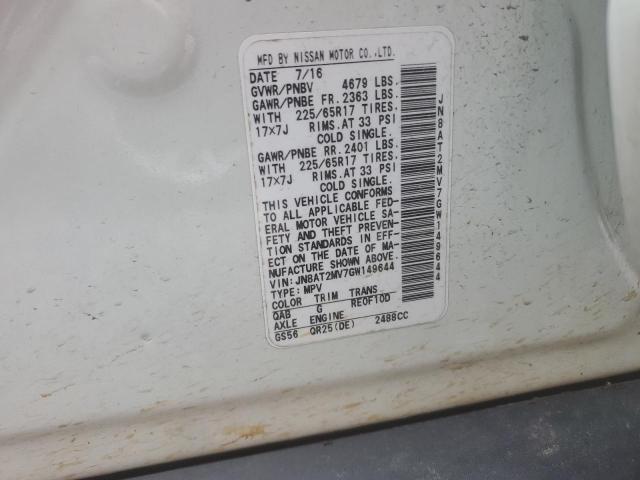 2016 NISSAN ROGUE S - JN8AT2MV7GW149644