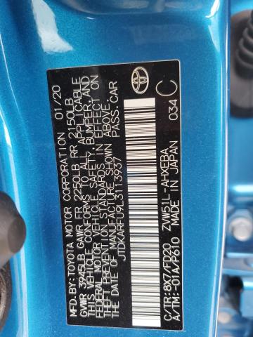 2020 TOYOTA PRIUS L - JTDKARFU9L3113937