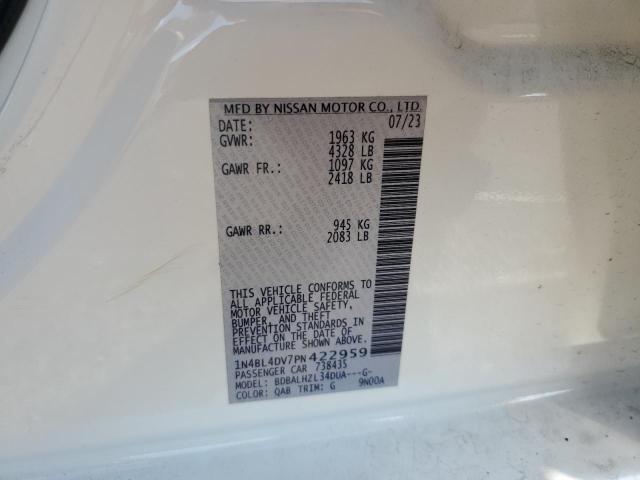 2023 NISSAN ALTIMA SV - 1N4BL4DV7PN422959