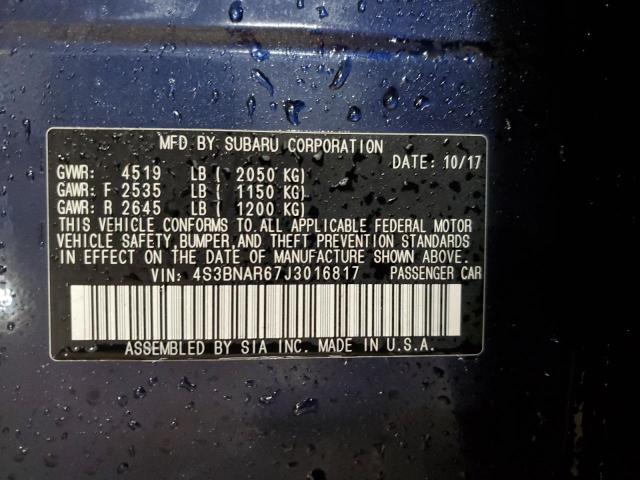 2018 SUBARU LEGACY SPO 4S3BNAR67J3016817