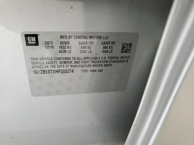 2017 CHEVROLET MALIBU LS - 1G1ZB5STXHF203274