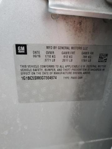 2016 CHEVROLET CRUZE 1G1BC5SM6G7304974