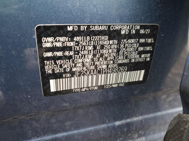 2023 SUBARU FORESTER JF2SKAAC1PH498269